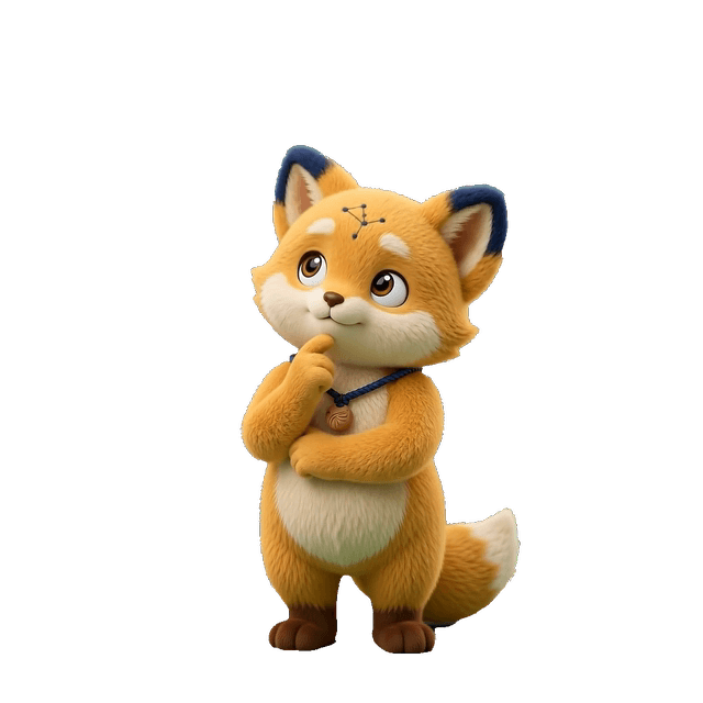 Thinking mascot